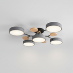 Plafonnier Circulaire Moderne Nordique en Acrylique LED