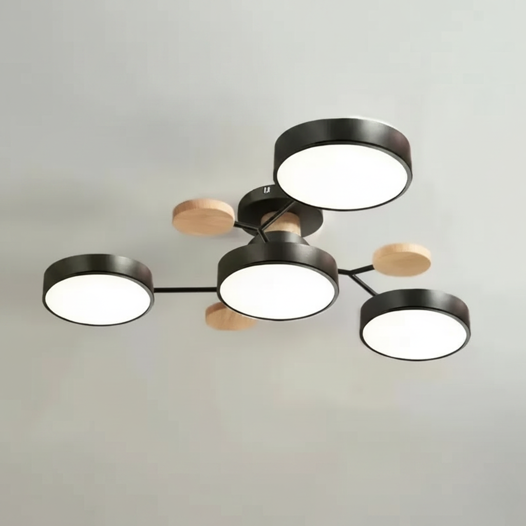 Plafonnier Circulaire Moderne Nordique en Acrylique LED