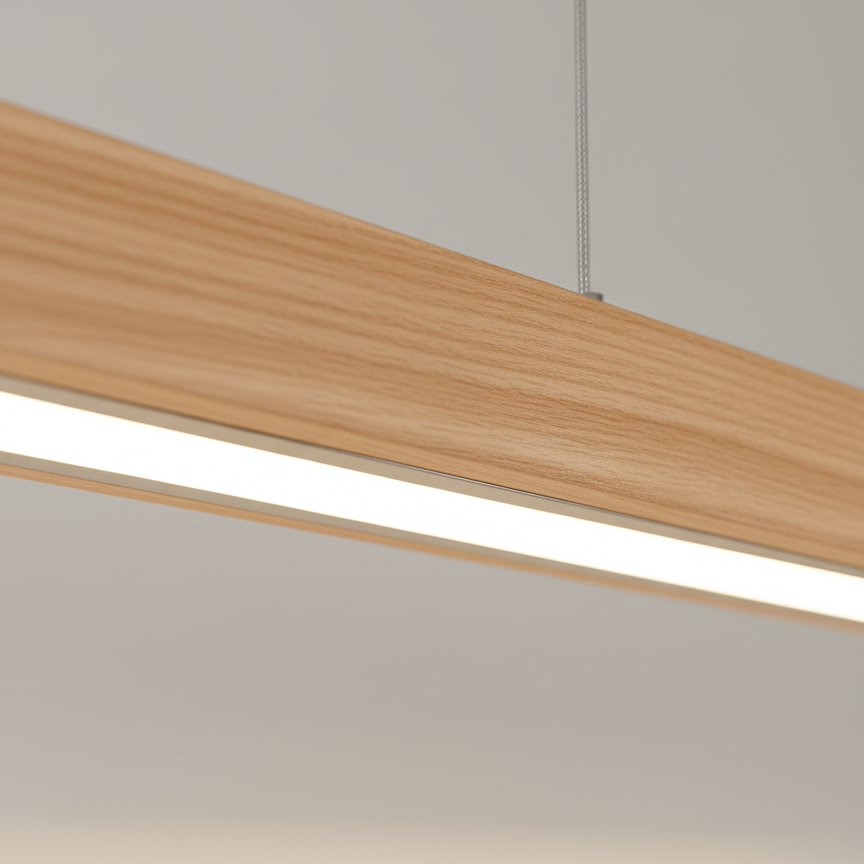 Suspension Linéaire Design en Bois