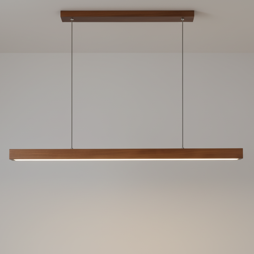 Suspension Linéaire Design en Bois