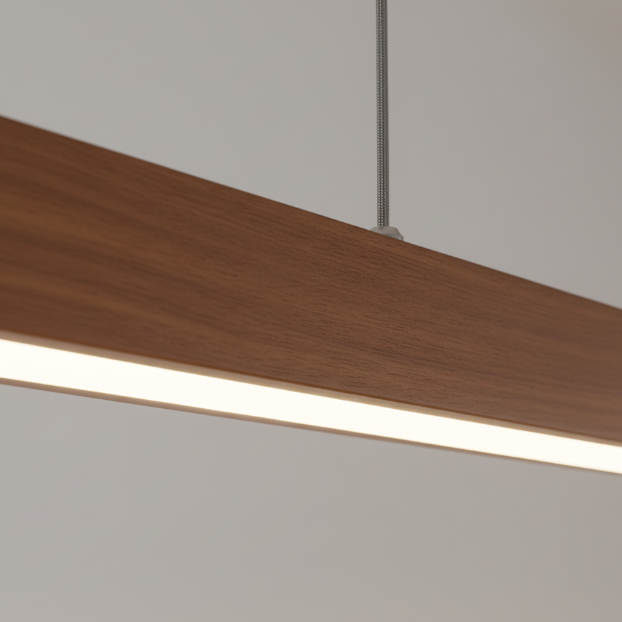 Suspension Linéaire Design en Bois