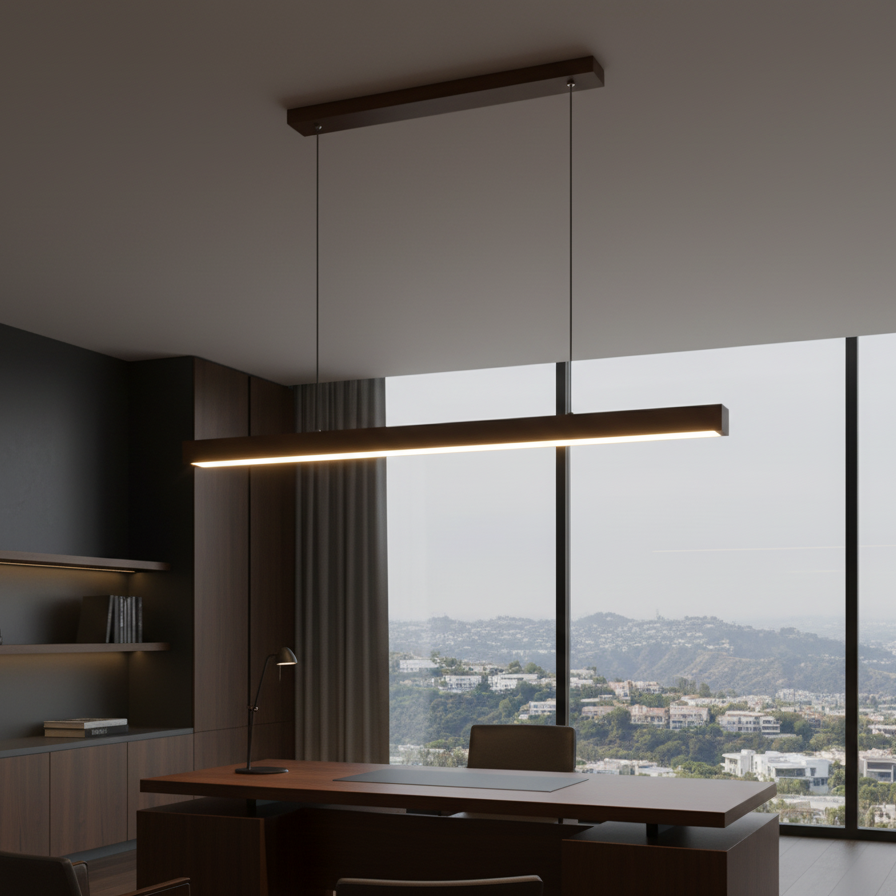 Suspension Linéaire Design en Bois