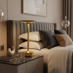 Lampe de Table Design Moderne et Rechargeable avec Éclairage Dimmable