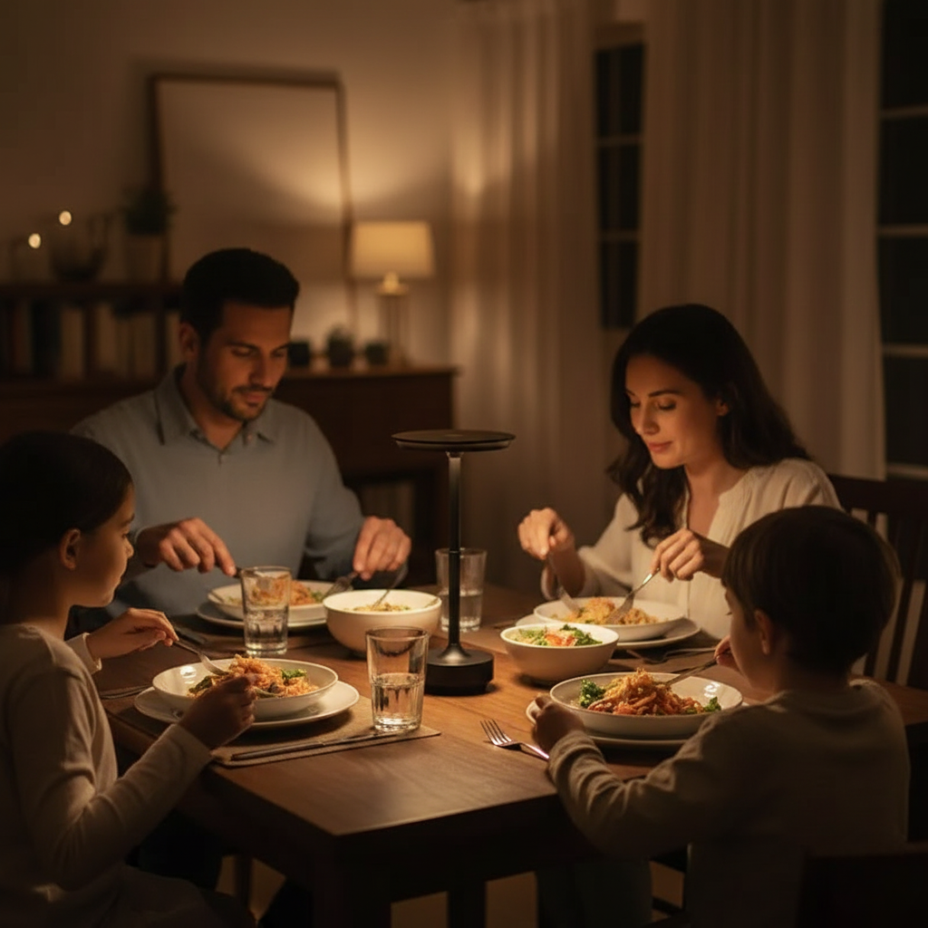 Lampe de Table Design Moderne et Rechargeable avec Éclairage Dimmable