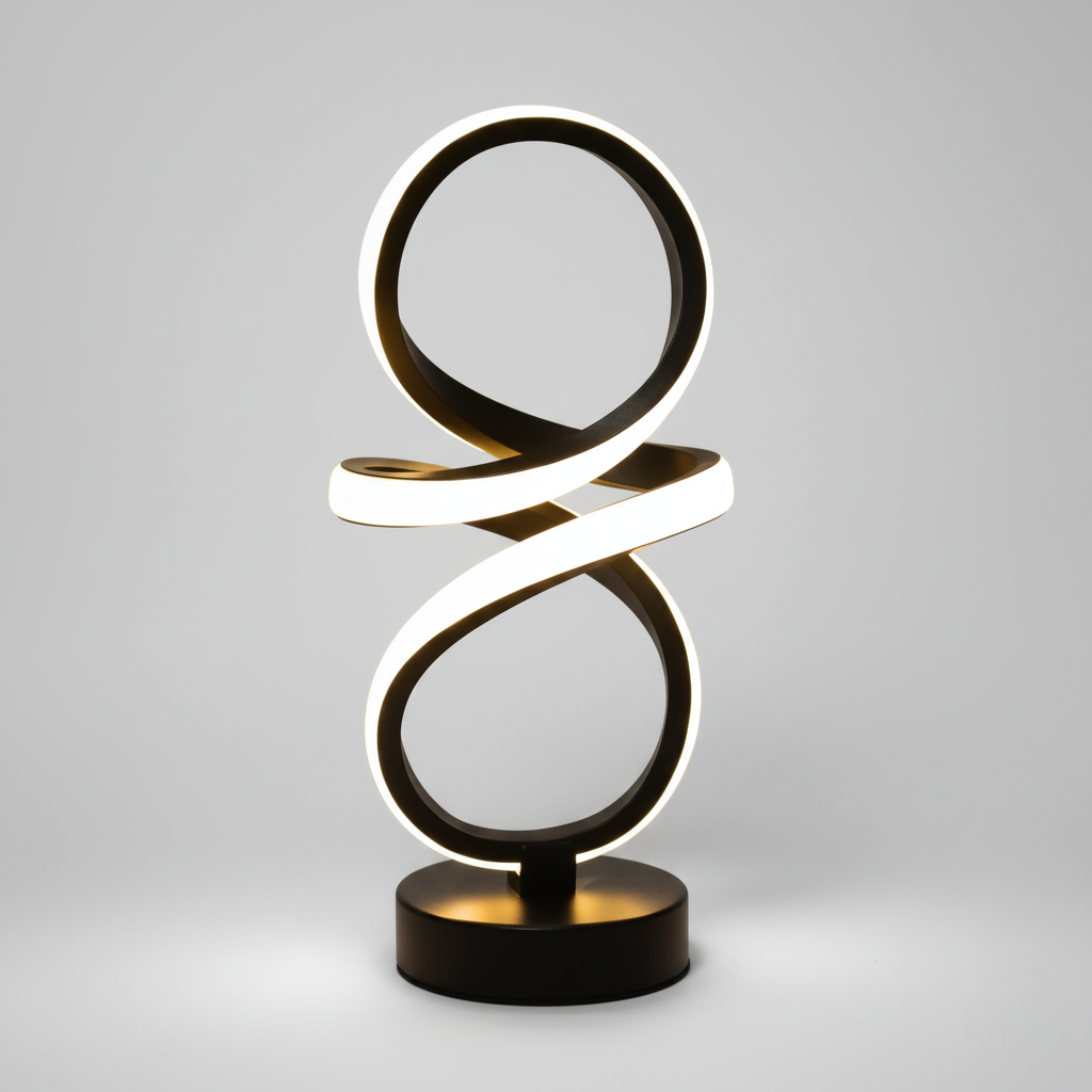 Lampe de Chevet Moderne LED Spirale