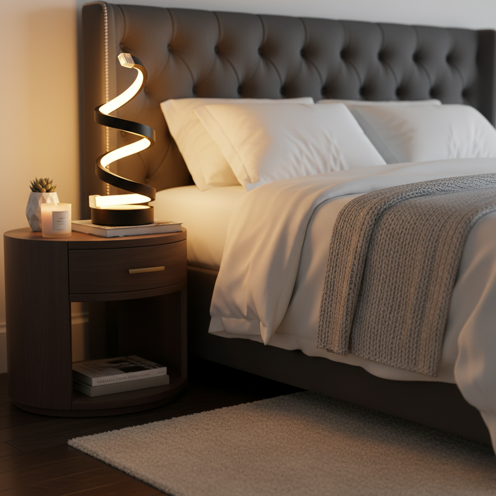 Lampe de Chevet Spirale Design LED