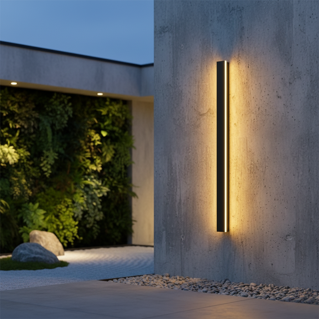 Applique Murale Extérieur LED Étanche Minimaliste Métal Cour
