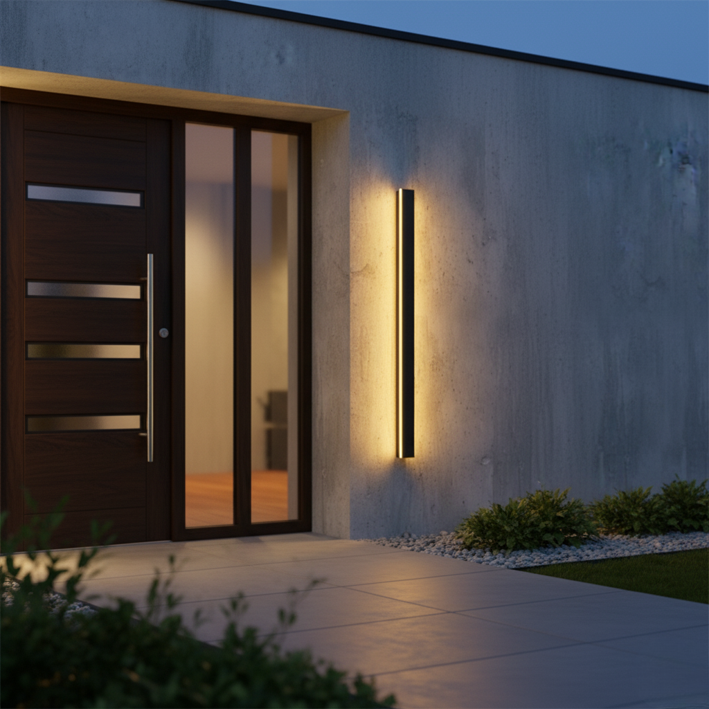 Applique Murale Extérieur LED Étanche Minimaliste Métal Cour