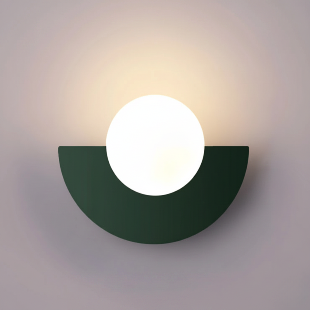 Applique Murale Demi-Lune Ronde