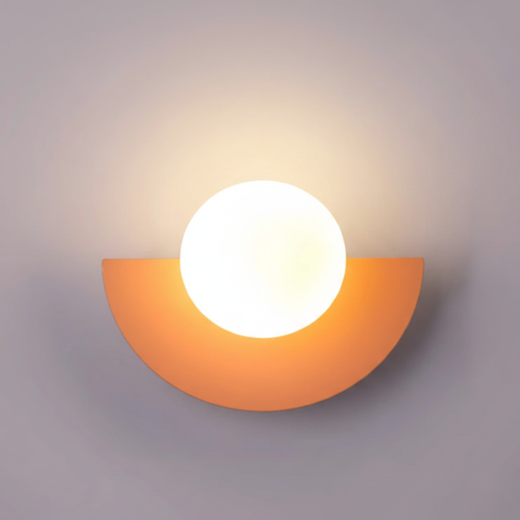 Applique Murale Demi-Lune Ronde