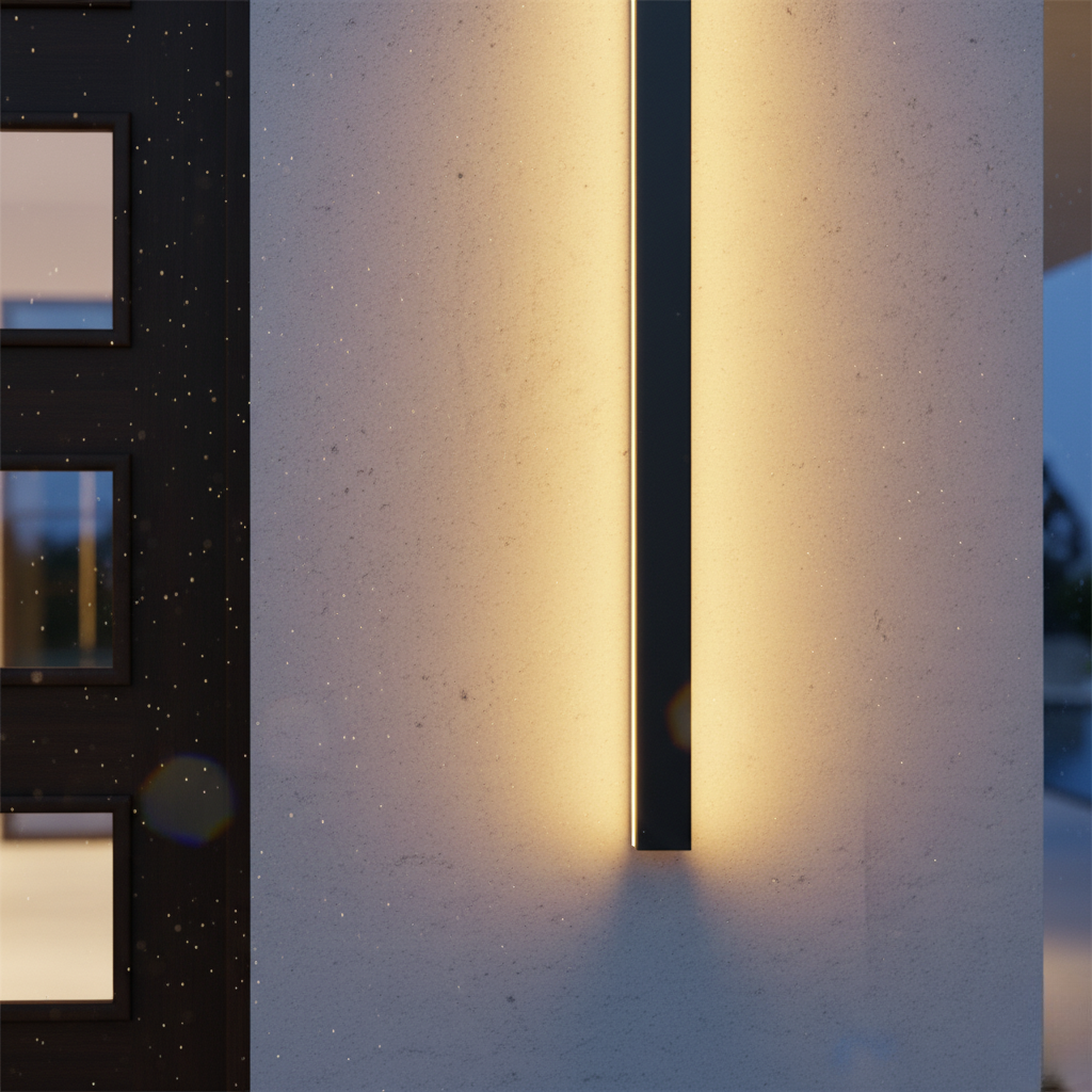 Applique Murale Extérieur LED Étanche Minimaliste Métal Cour