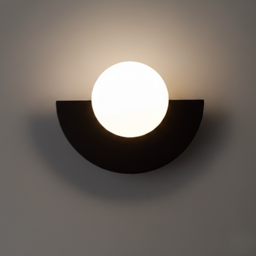 Applique Murale Demi-Lune Ronde