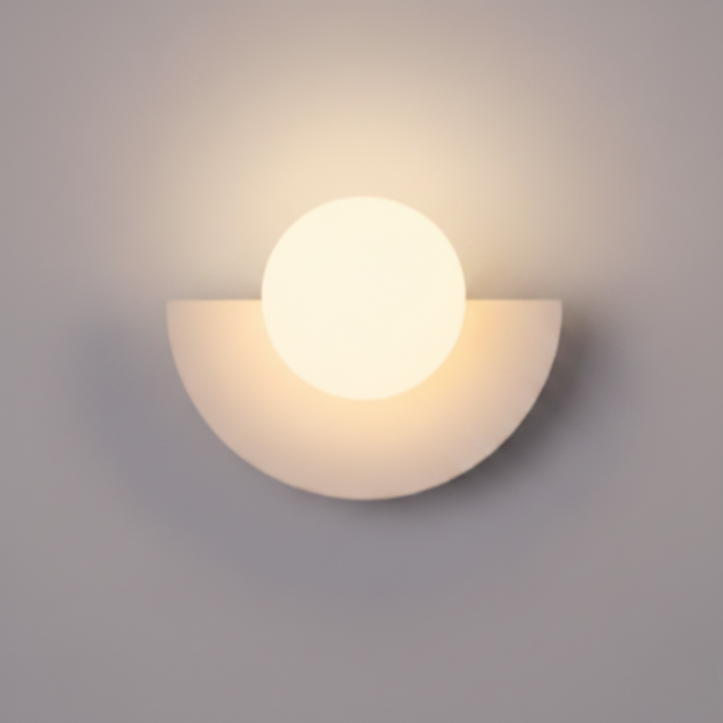 Applique Murale Demi-Lune Ronde