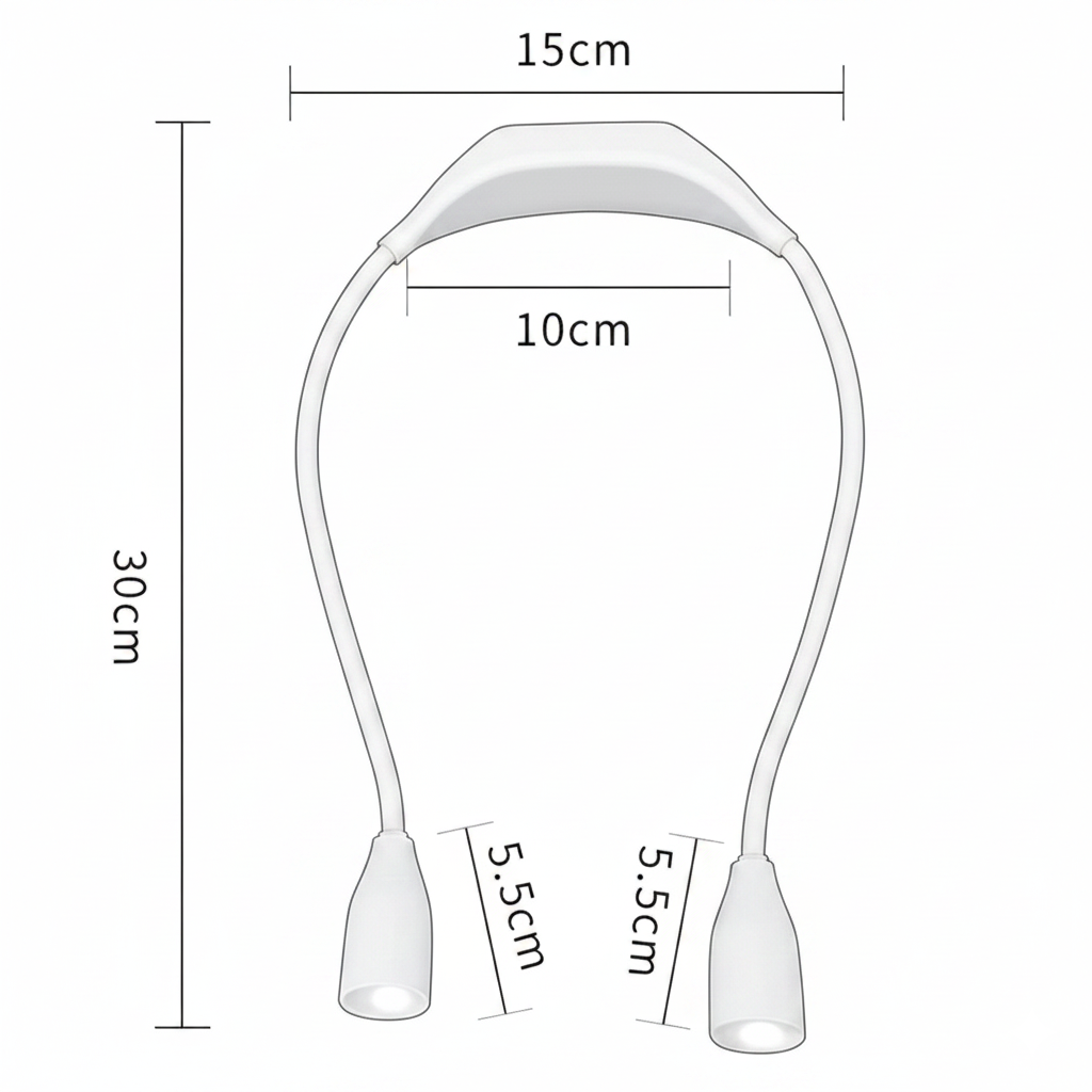 Lampe de lecture LED pour le Cou