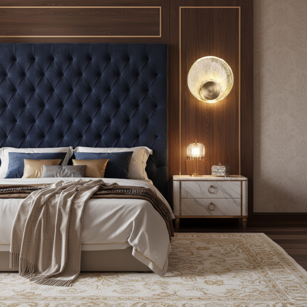 Applique Murale Ronde en Cristal Nordique