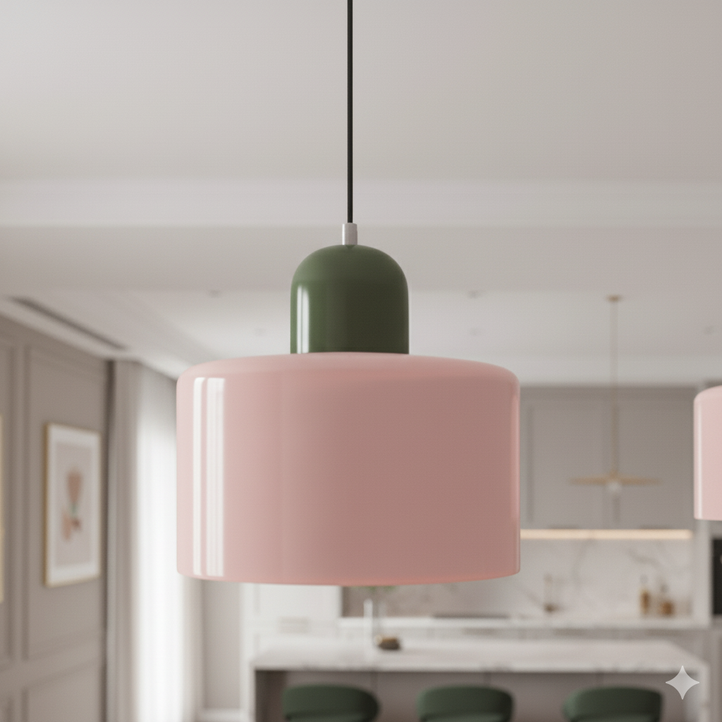 Suspension Nordique Verre Circulaire