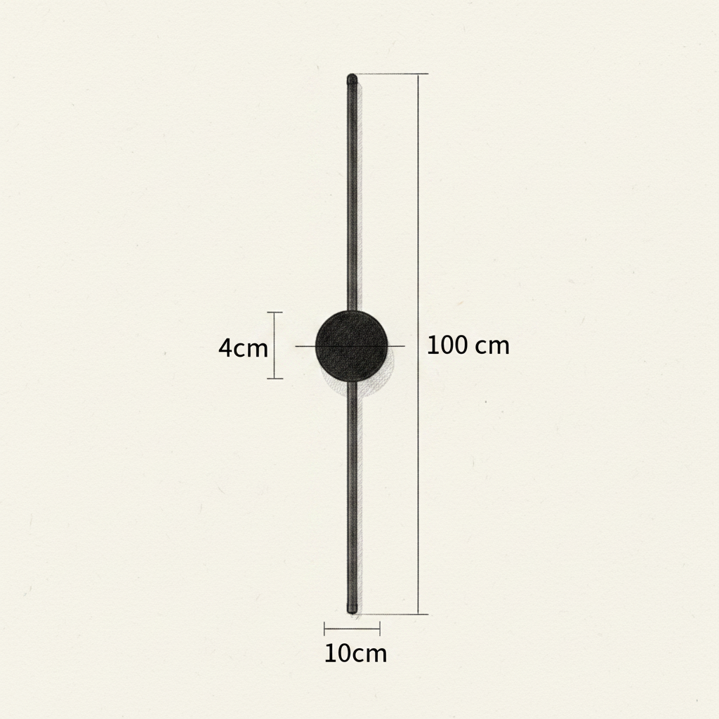 Applique Murale LED Design Noir