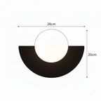 Applique Murale Demi-Lune Ronde