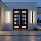Applique Murale Extérieur LED Étanche Minimaliste Métal Cour