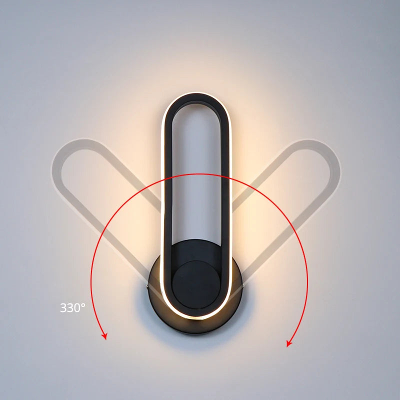 Applique murale LED 330 ° rotatif