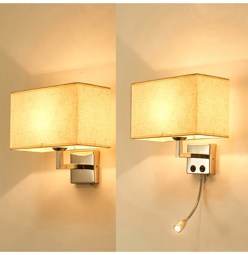 Applique en tissu avec interrupteur LED