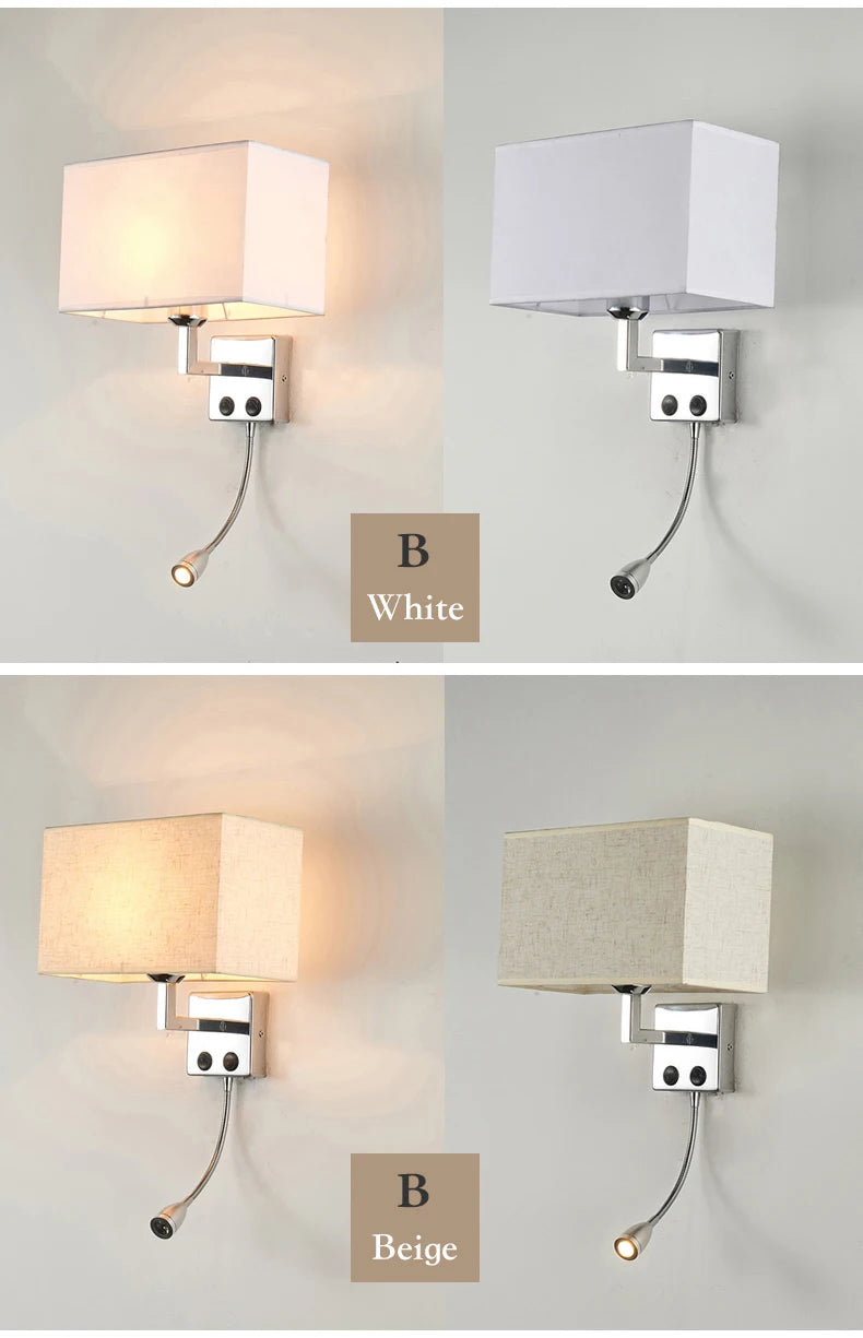 Applique en tissu avec interrupteur LED